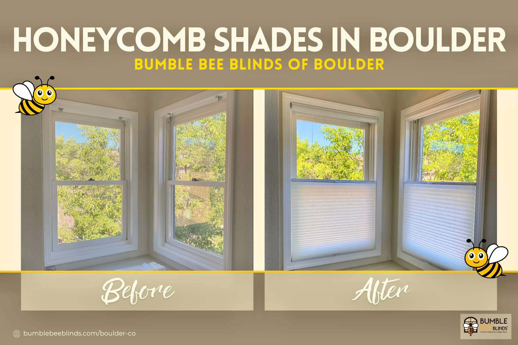 Top Down Bottom Up Cellular Shades in Boulder
